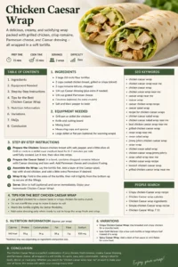 Calories of Chicken Caesar Wrap