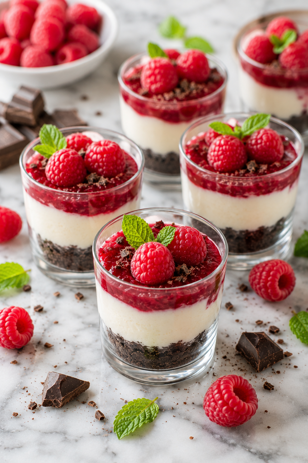No-Bake Raspberry Cheesecake Bites Option