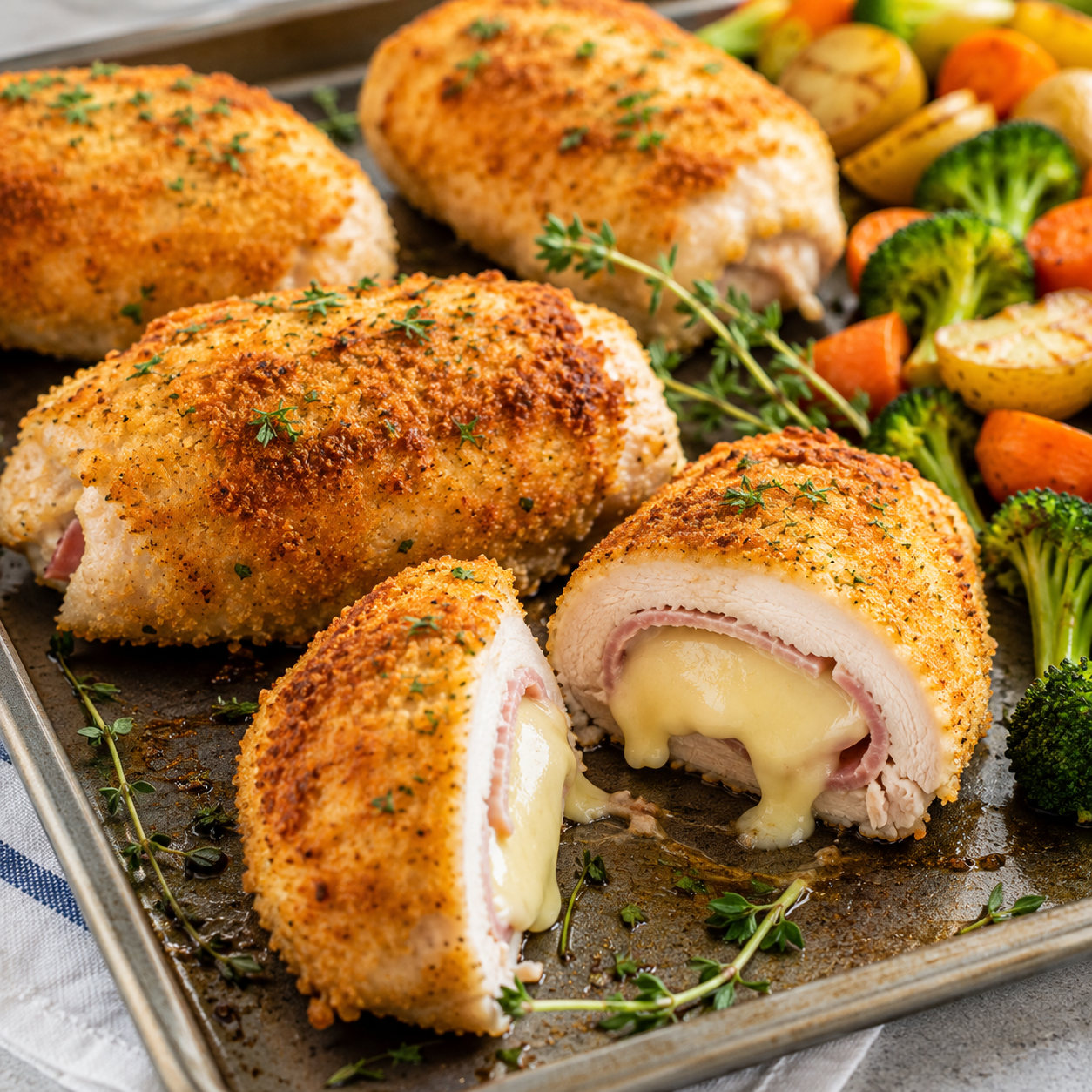 Easy Baked Chicken Cordon Bleu for a Healthier Dinner