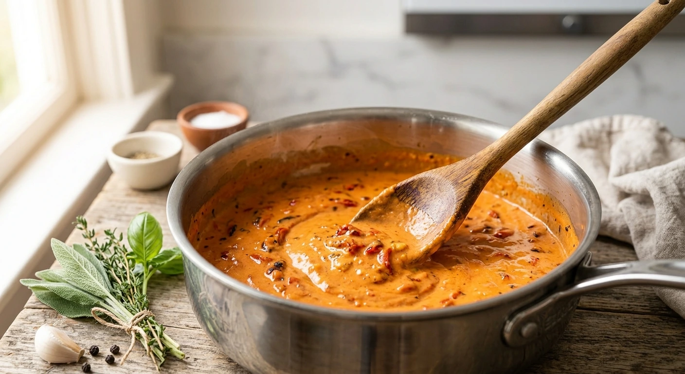 Roasted Red Pepper Cream Sauce