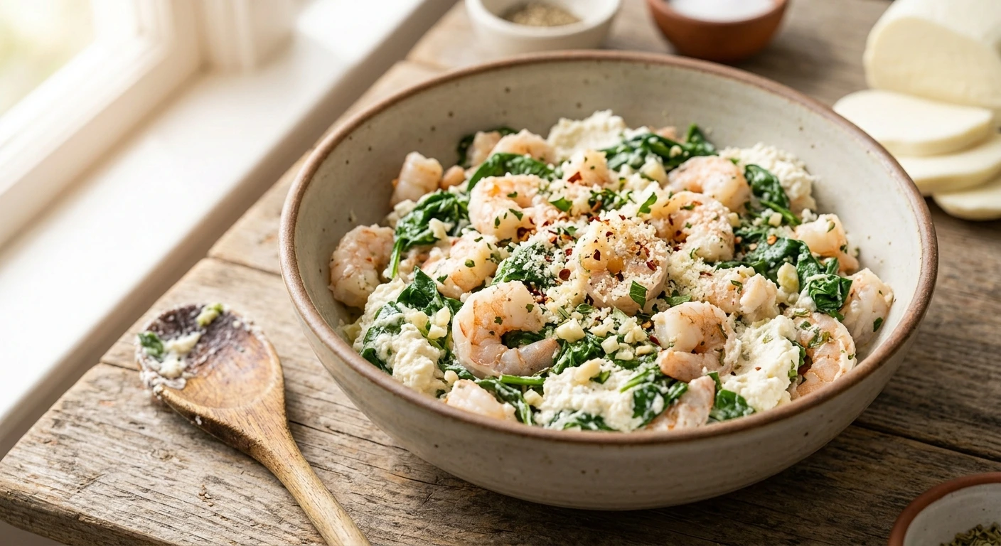 Shrimp and Spinach Filling