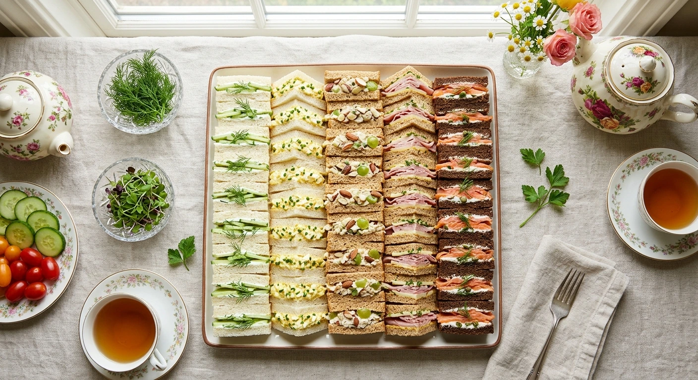 Variety of Tea Sandwiches
