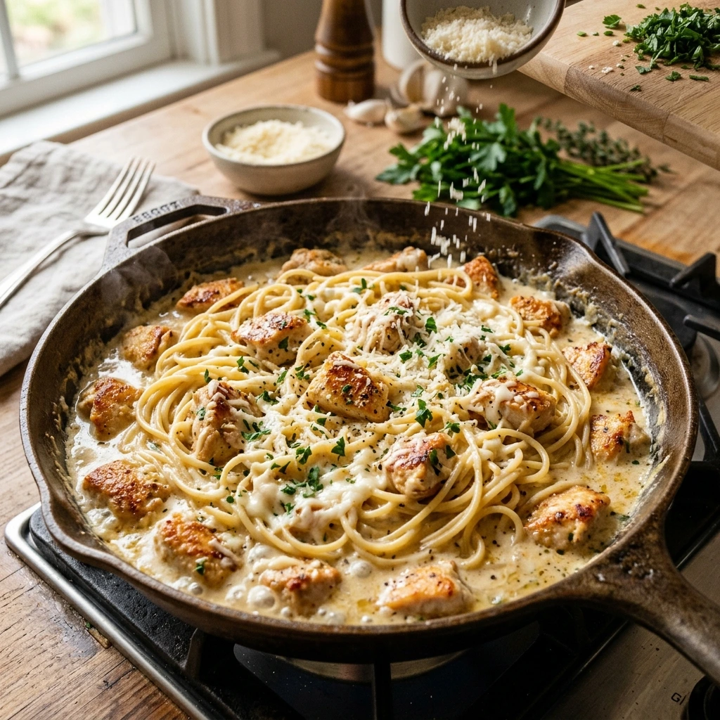 How to Make Creamy Chicken Spaghetti