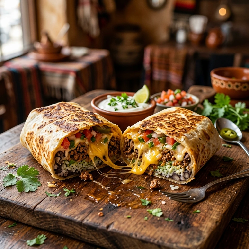 What Makes These Cheesy Beefy Burritos So Delicious?