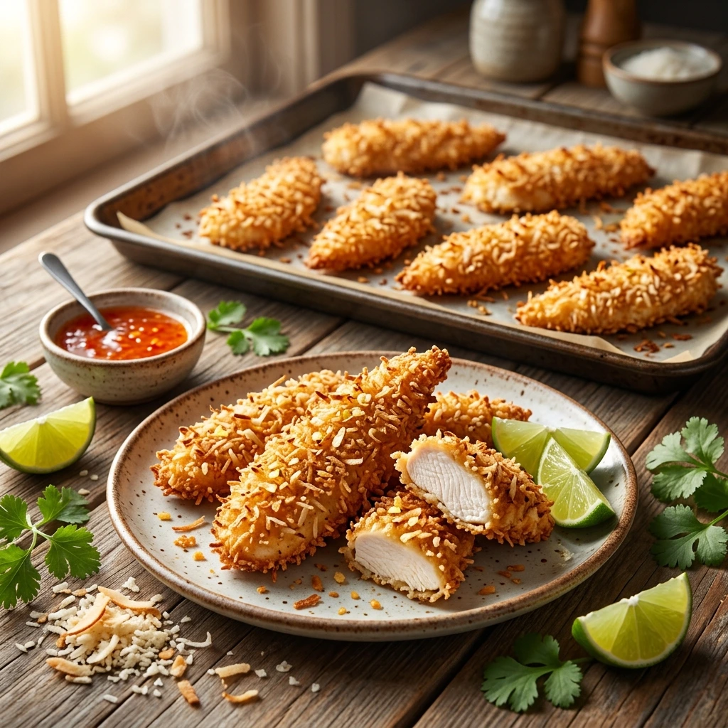 How to Make Crispy Coconut Chicken