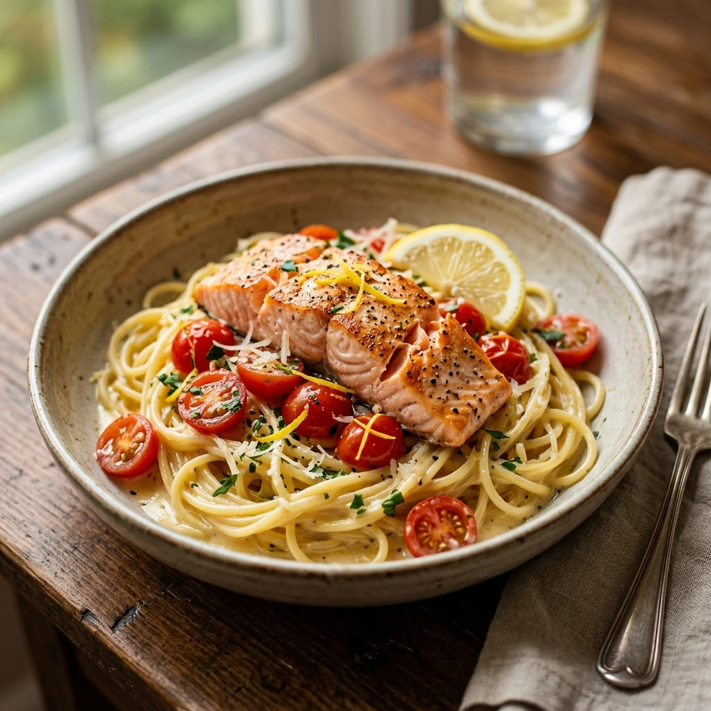 Why You’ll Love Creamy Lemon and Fresh Tomato Salmon Pasta