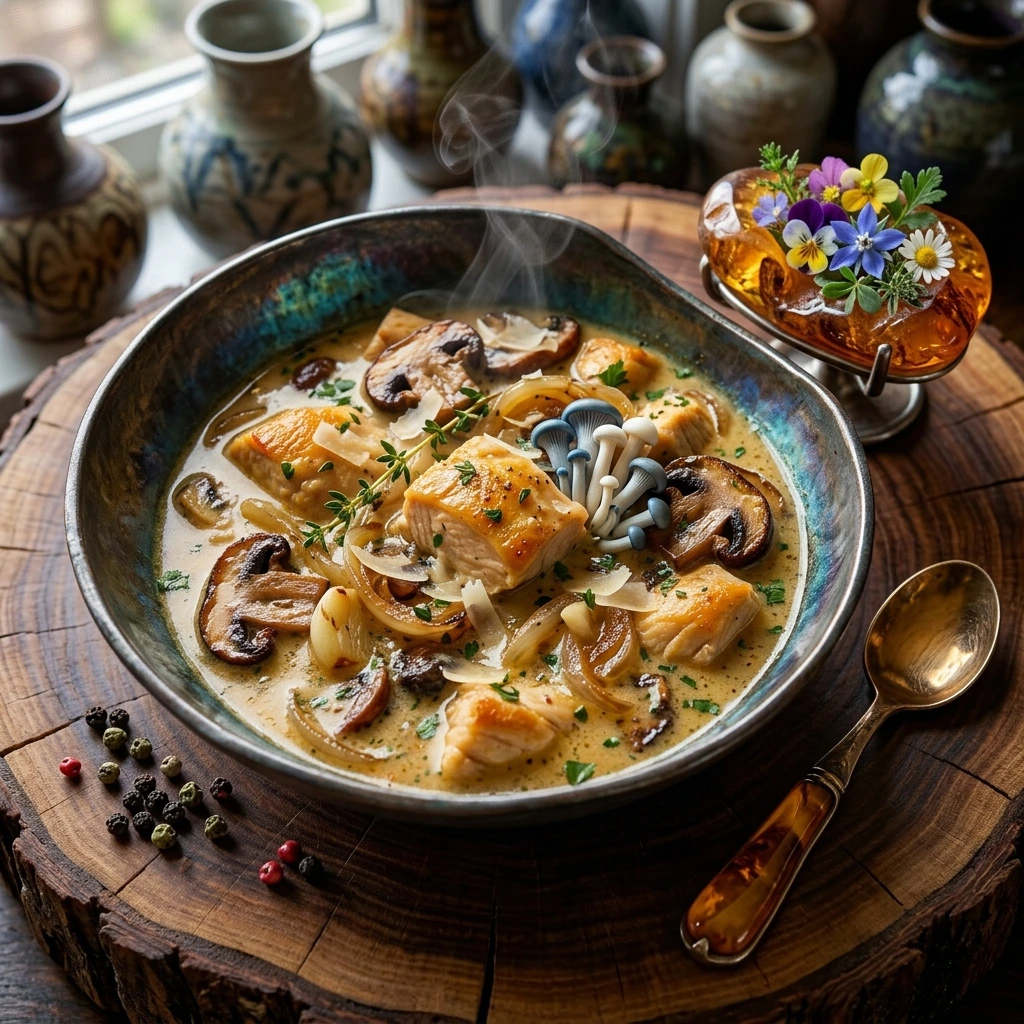 How to Make Creamy Chicken and Mushroom Soup