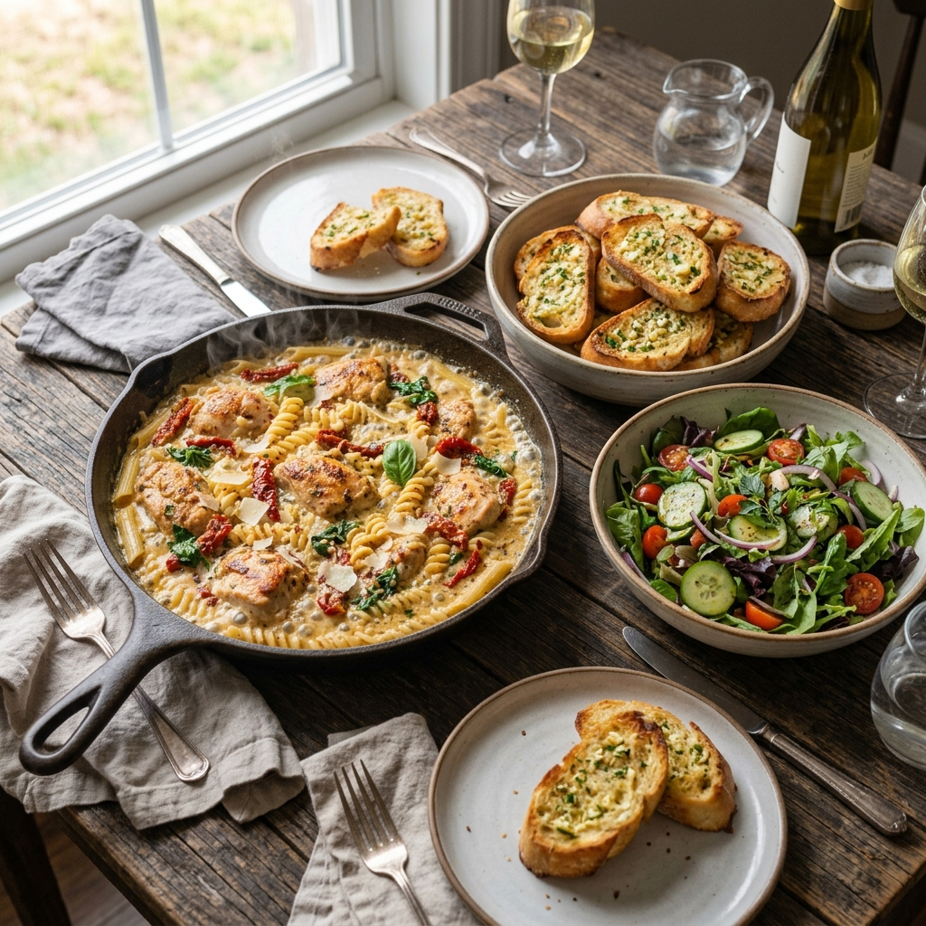 What to Serve with Marry Me Chicken Pasta