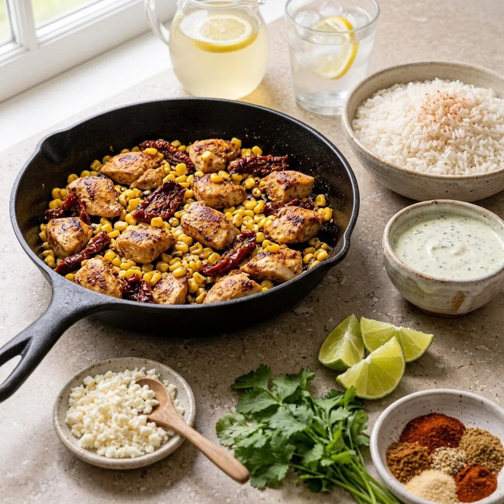 How to Make Street Corn Chicken Rice Bowls