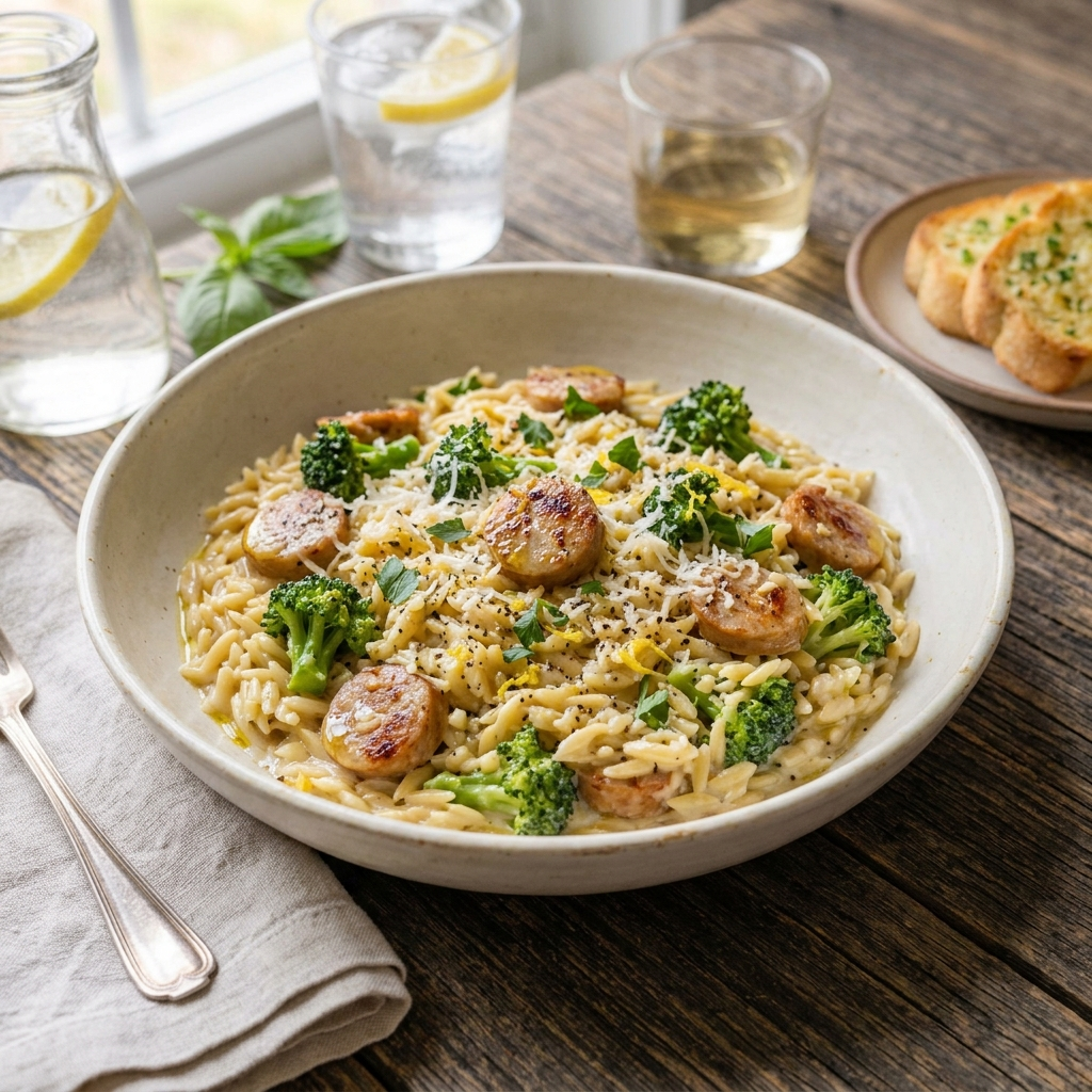 Why You'll Love This Chicken Sausage and Broccoli Orzo