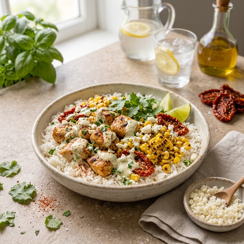 Why You'll Love This Street Corn Chicken Rice Bowl