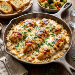 Easy Cheesy Garlic Parmesan Chicken and Rice Dinner a Comforting One Pan Family Meal: Simple, Delicious Ideas for Busy Days