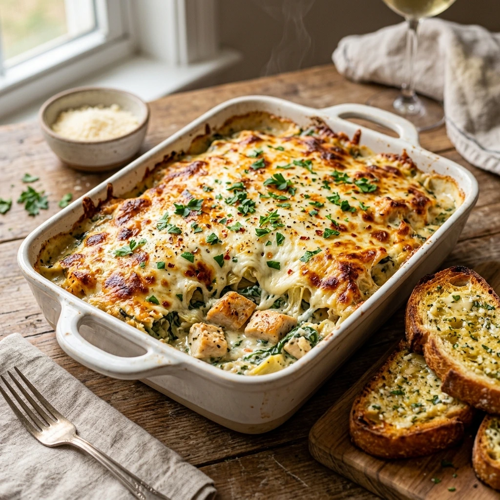 Spinach Artichoke Chicken Casserole: Flavor-Packed Recipes for Easy Family Dinners