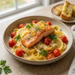 Creamy Lemon and Fresh Tomato Salmon Pasta: Easy and Delicious Pasta Ideas for Any Night